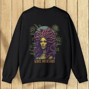 Medusa Crewneck Sweatshirt Coven Co. Brand